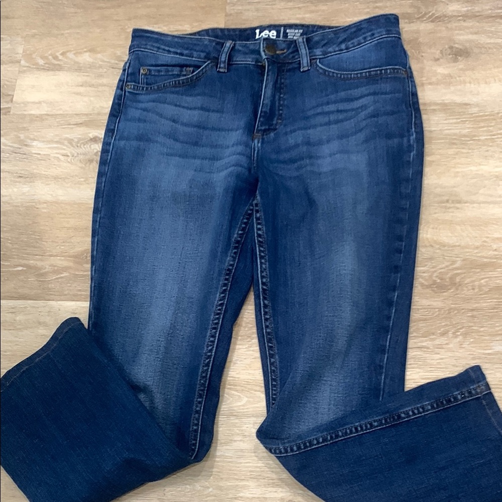 Lee Blue Straight Leg Jeans Classic Style